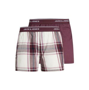 JACK & JONES Boxerky 'Bruno'  bílá / lilek