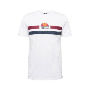 ELLESSE Tričko 'Aprel'  bílá / oranžová / námořnická modř / červenofialová / světle červená