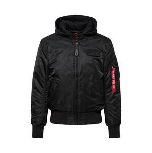 ALPHA INDUSTRIES Přechodná bunda 'MA-1 ZH'  červená / černá / bílá