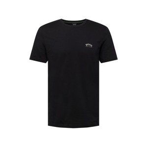 BOSS ATHLEISURE Tričko  černá / bílá