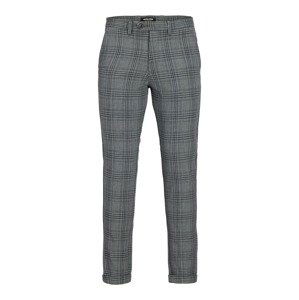 JACK & JONES Chino kalhoty  šedá / antracitová / světle šedá