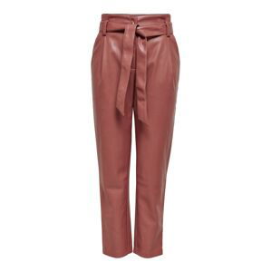 ONLY Kalhoty se sklady v pase 'Dionne'  pastelově červená