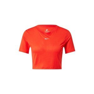 Nike Sportswear Tričko  oranžově červená / bílá