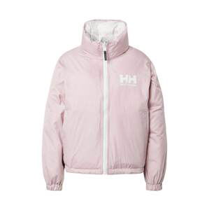 HELLY HANSEN Zimní bunda  pastelově růžová / bílá