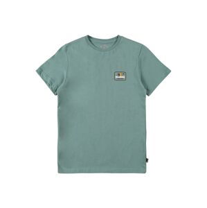 BILLABONG Funkční tričko  kouřově modrá / kaštanově hnědá / bílá / oranžová