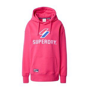 Superdry Mikina  modrá / pink / bílá