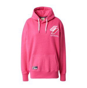 Superdry Mikina  pink / bílá