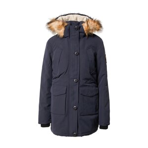 Superdry Zimní parka 'Everest'  marine modrá / světle hnědá