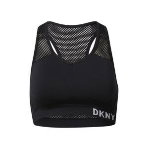 DKNY Performance Sportovní podprsenka  černá / bílá