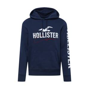 HOLLISTER Mikina  námořnická modř / burgundská červeň / bílá