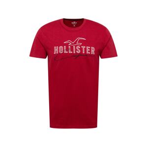 HOLLISTER Tričko  červená / černá / bílá