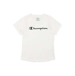 Champion Authentic Athletic Apparel Tričko  bílá / černá