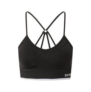 DKNY Performance Sportovní podprsenka  černá / bílá