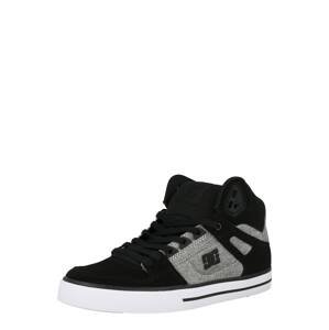 DC Shoes Kotníkové tenisky  černá / šedý melír
