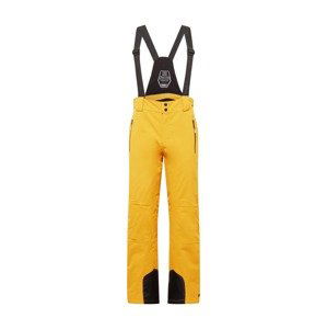KILLTEC Outdoorové kalhoty 'Enosh'  tmavě žlutá / černá