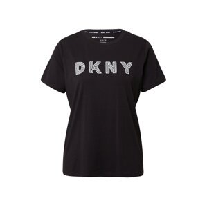 DKNY Performance Tričko  černá / bílá