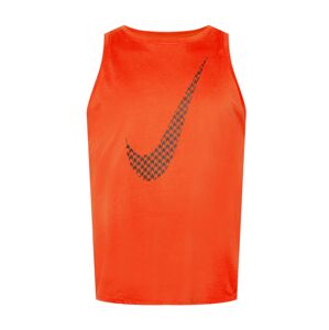 NIKE Sportovní top  oranžově červená / černá