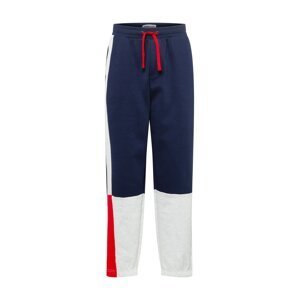 Tommy Jeans Kalhoty  bílá / červená / námořnická modř / šedý melír