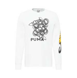 PUMA Funkční tričko '4th Quarter'  šafrán / čedičová šedá / bílá