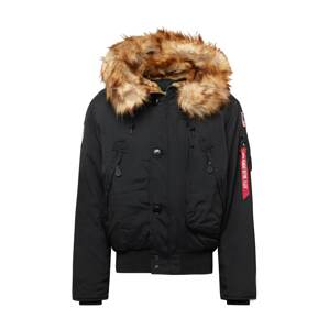 ALPHA INDUSTRIES Zimní bunda  černá