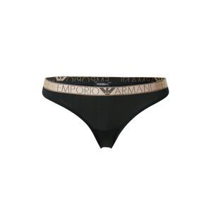 Emporio Armani Tanga  černá / platinová