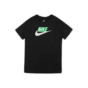 Nike Sportswear Tričko  černá / bílá / mátová