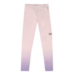 Calvin Klein Jeans Legíny  grafitová / světle fialová / růžová