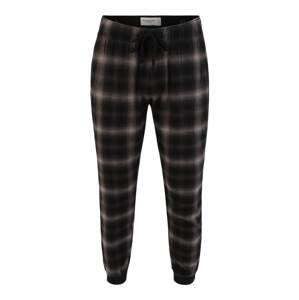 Abercrombie & Fitch Pyžamové kalhoty  antracitová / režná / tmavě šedá