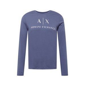 ARMANI EXCHANGE Tričko  námořnická modř / bílá