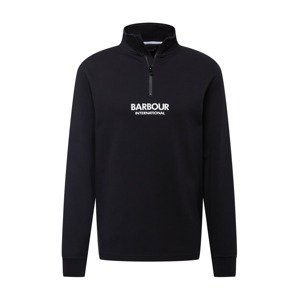 Barbour International Mikina  černá / bílá