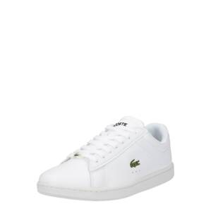 LACOSTE Tenisky 'CARNABY'  světle zelená / ohnivá červená / černá / bílá