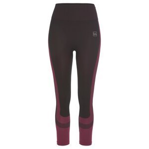 LASCANA ACTIVE Sportovní kalhoty  bobule / tmavě fialová / bílá