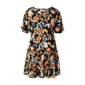 ROXY Letní šaty 'SUNNY SUMMER'  černá / žlutá / oranžová / mátová