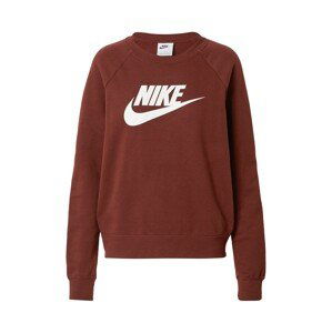 Nike Sportswear Mikina  tmavě červená / bílá