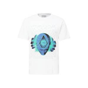 Volcom Tričko 'MAX LOEFFLER'  offwhite / nefritová / nebeská modř