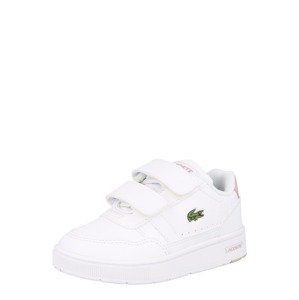 LACOSTE Tenisky  bílá / světle růžová / zelená / červená