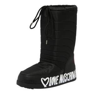 Love Moschino Sněhule  černá / červená / bílá