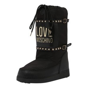 Love Moschino Sněhule  ohnivá červená / černá