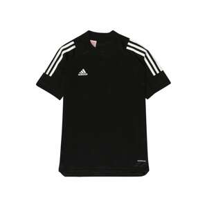 ADIDAS PERFORMANCE Funkční tričko  černá / bílá