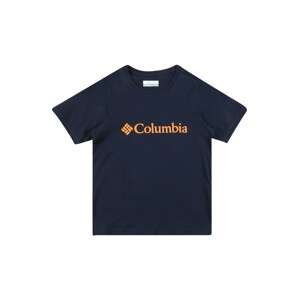 COLUMBIA Funkční tričko 'Basin'  tmavě modrá / oranžová