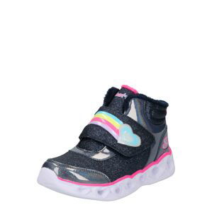 SKECHERS Kozačky 'Heart rainbow'  pink / fialová / žlutá / noční modrá / stříbrně šedá