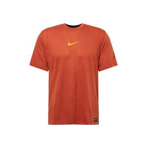 NIKE Funkční tričko  tmavě oranžová / žlutá