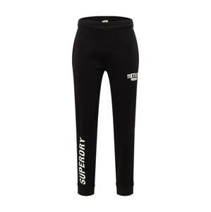 Superdry Kalhoty 'City College Jogger'  černá / bílá