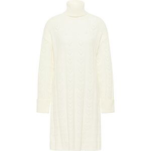MYMO Úpletové šaty  bílá