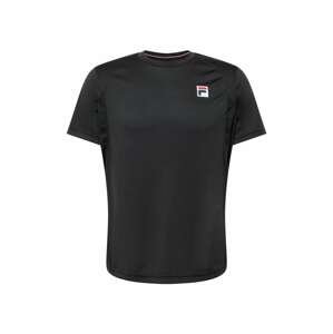 FILA Funkční tričko  černá / bílá / červená / námořnická modř