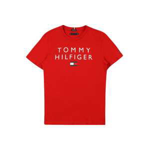 TOMMY HILFIGER Tričko  červená / bílá