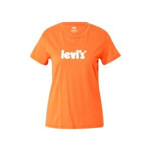 LEVI'S Tričko  oranžová / bílá
