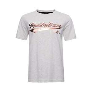 Superdry Tričko  zlatá / šedá