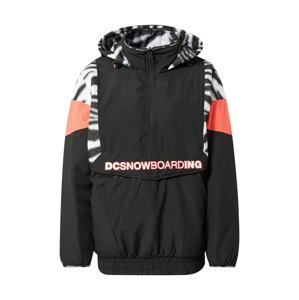 DC Shoes Outdoorová bunda  bílá / černá / korálová