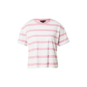 NEW LOOK Tričko  růžová / bílá